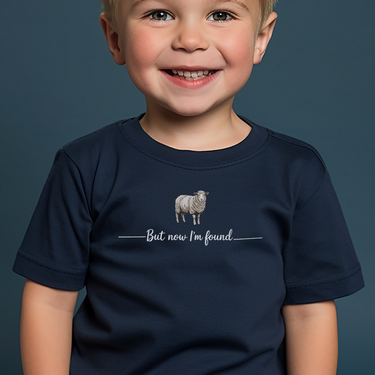 But Now Im Found Sheep Toddler T Shirt - Navy